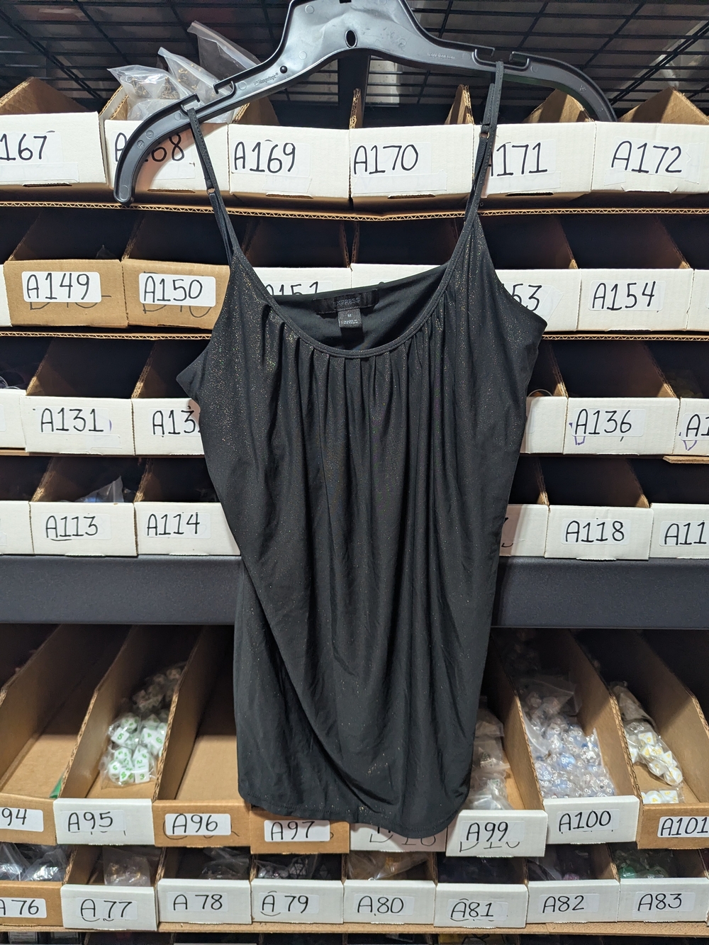 Express Black Sparkle Camisole M
